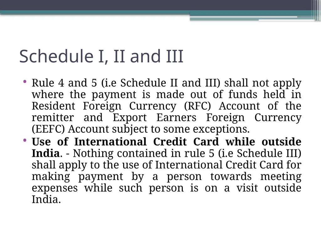 OVERVIEW OF FOREIGN EXCHANGE MANAGEMENT ACT AND - slide 57 of 123