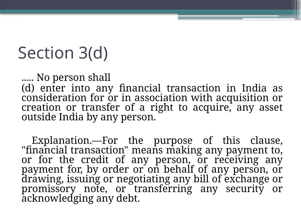 OVERVIEW OF FOREIGN EXCHANGE MANAGEMENT ACT AND - slide 71 of 123
