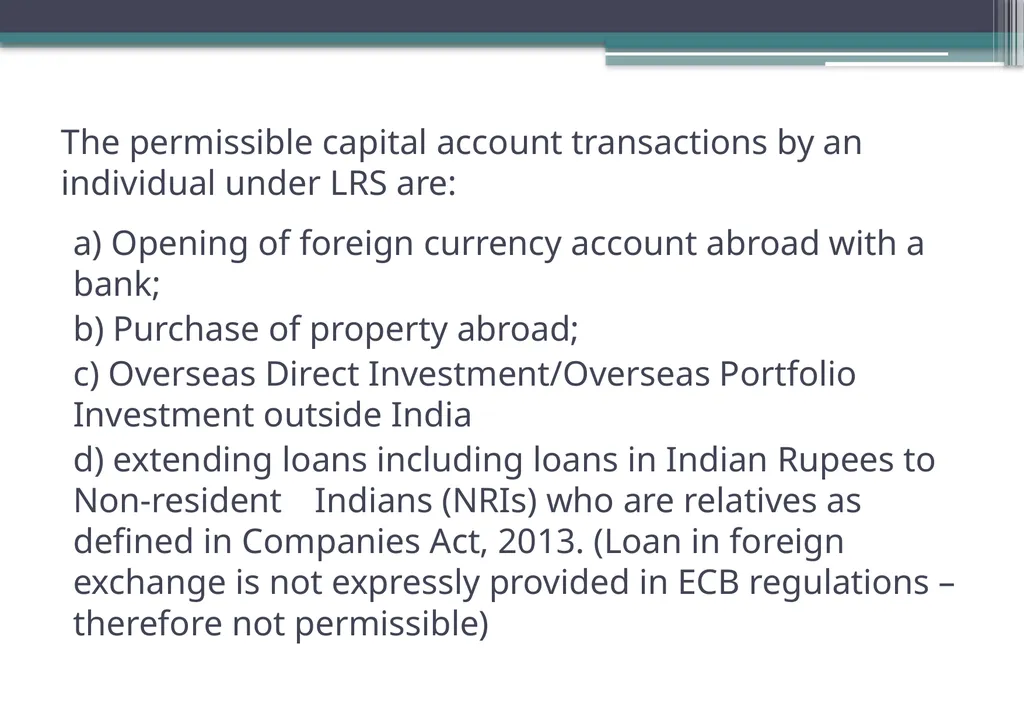 OVERVIEW OF FOREIGN EXCHANGE MANAGEMENT ACT AND - slide 50 of 123