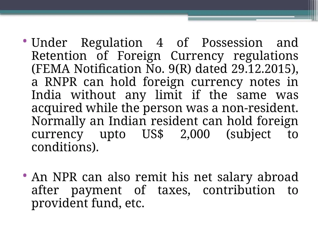 OVERVIEW OF FOREIGN EXCHANGE MANAGEMENT ACT AND - slide 29 of 123