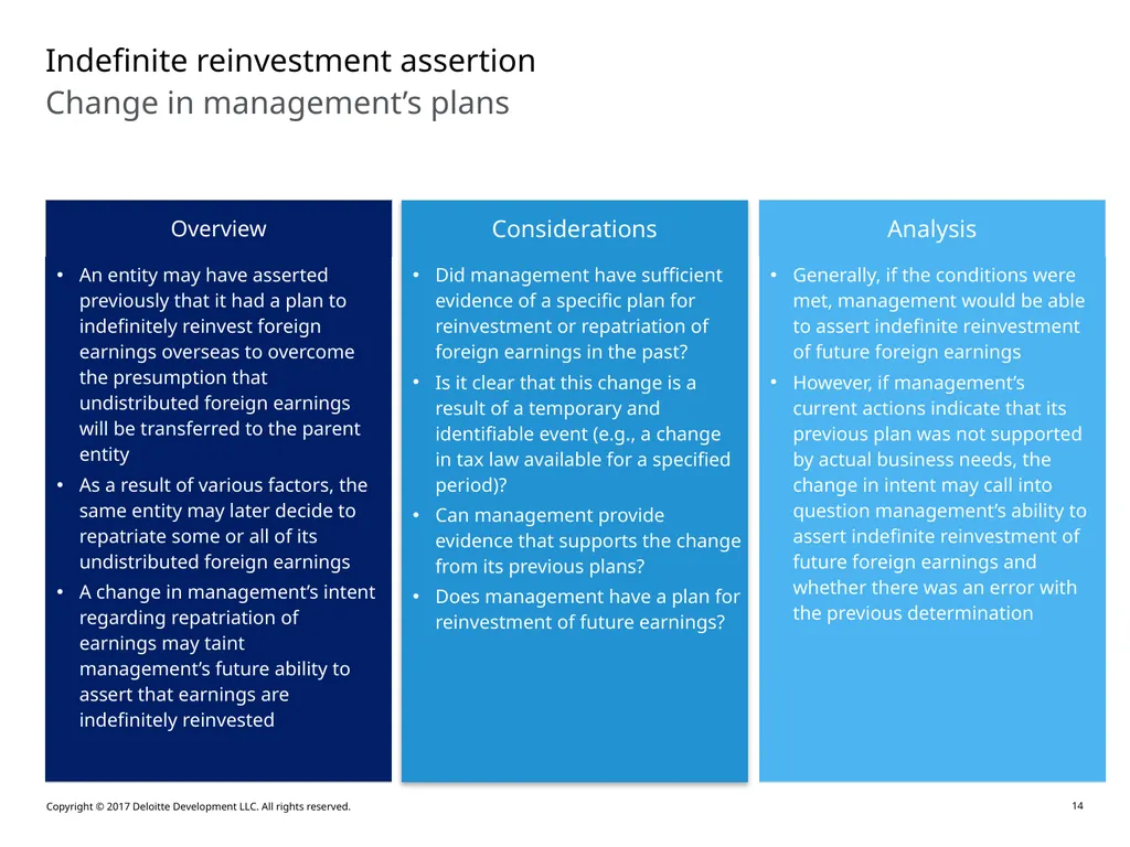 Accounting for Outside Basis Differences in - slide 14 of 38