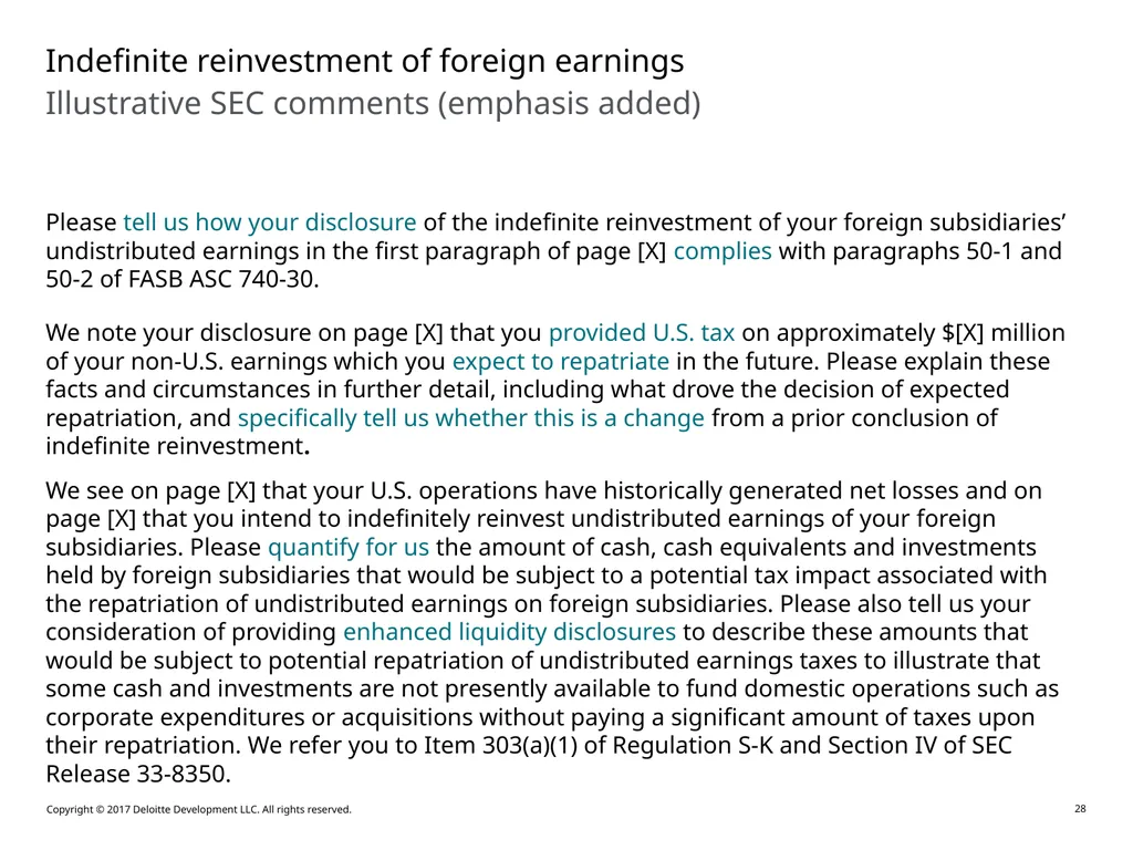 Accounting for Outside Basis Differences in - slide 28 of 38