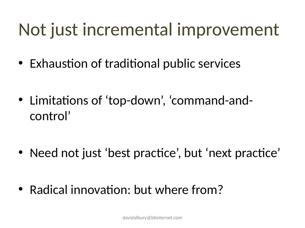 Supporting social innovation Social innovation for - slide 6 of 21