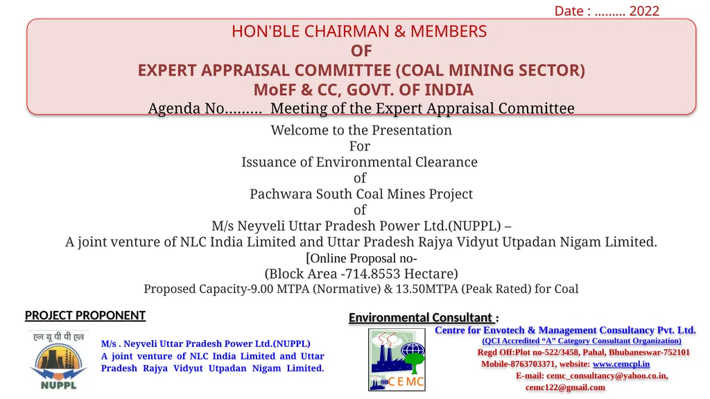 Welcome to the Presentation For Issuance of - slide 1 of 31