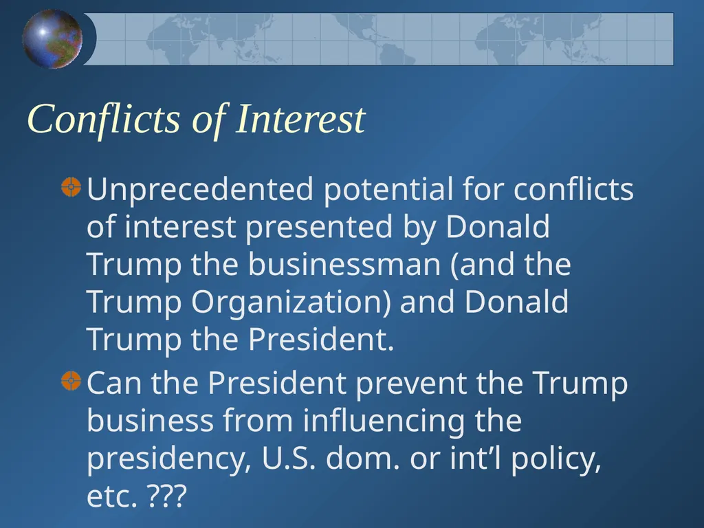 How Will the New Presidential Administration - slide 33 of 41