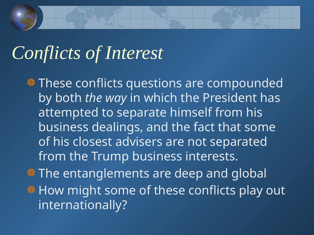How Will the New Presidential Administration - slide 34 of 41