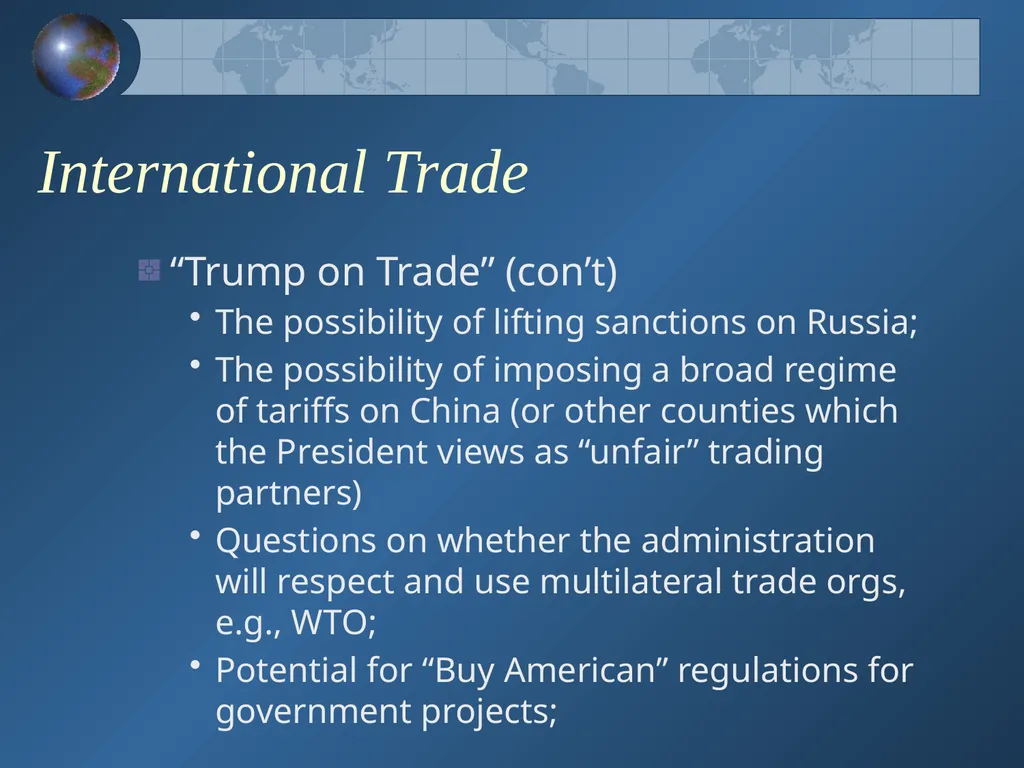 How Will the New Presidential Administration - slide 5 of 41