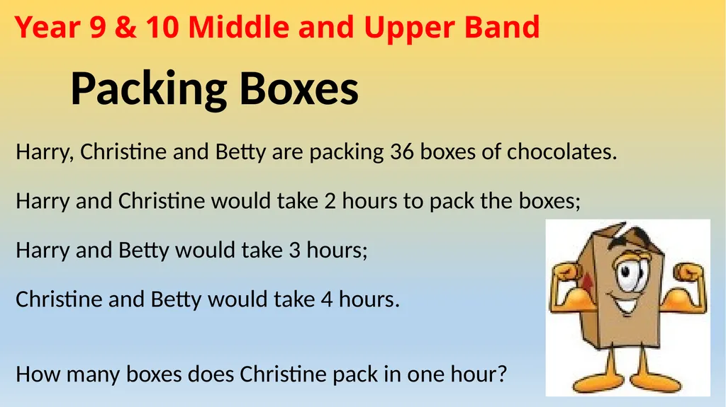 This weeks Year 7 & 8 Middle and Upper Band - slide 6 of 8