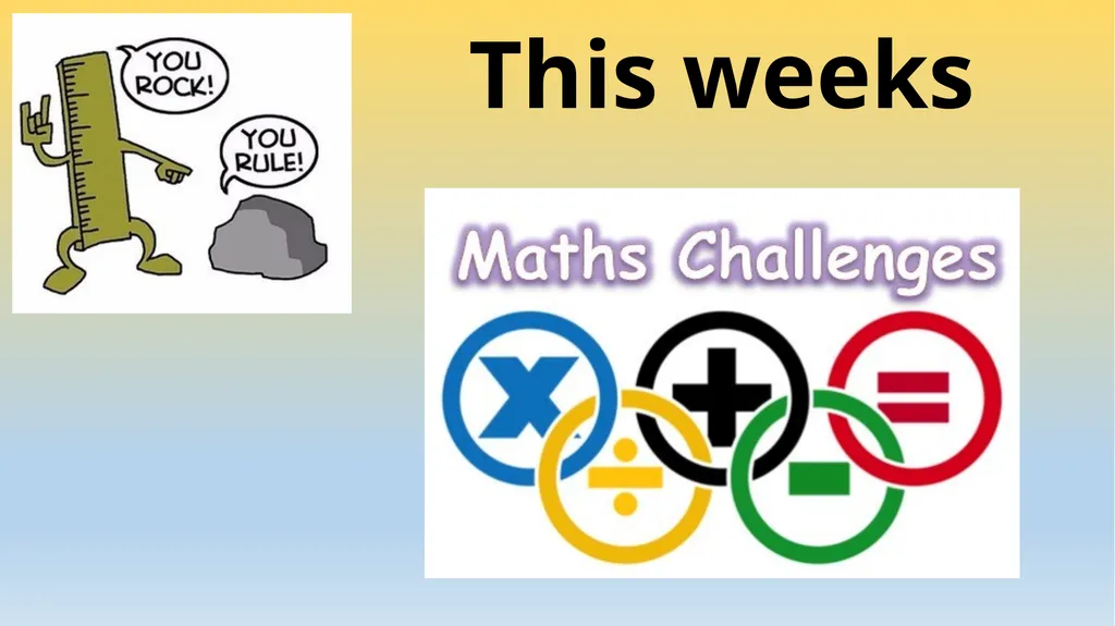 This weeks Year 7 & 8 Middle and Upper Band - slide 1 of 8