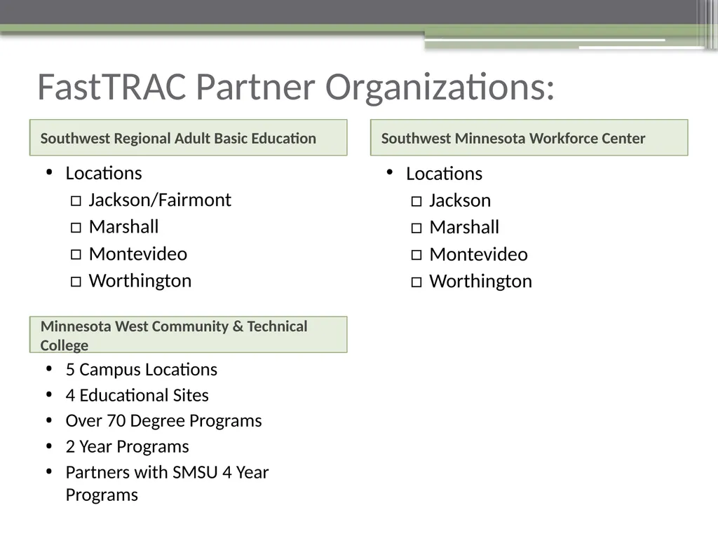 FastTRAC Training for a Better Workforce in - slide 8 of 15