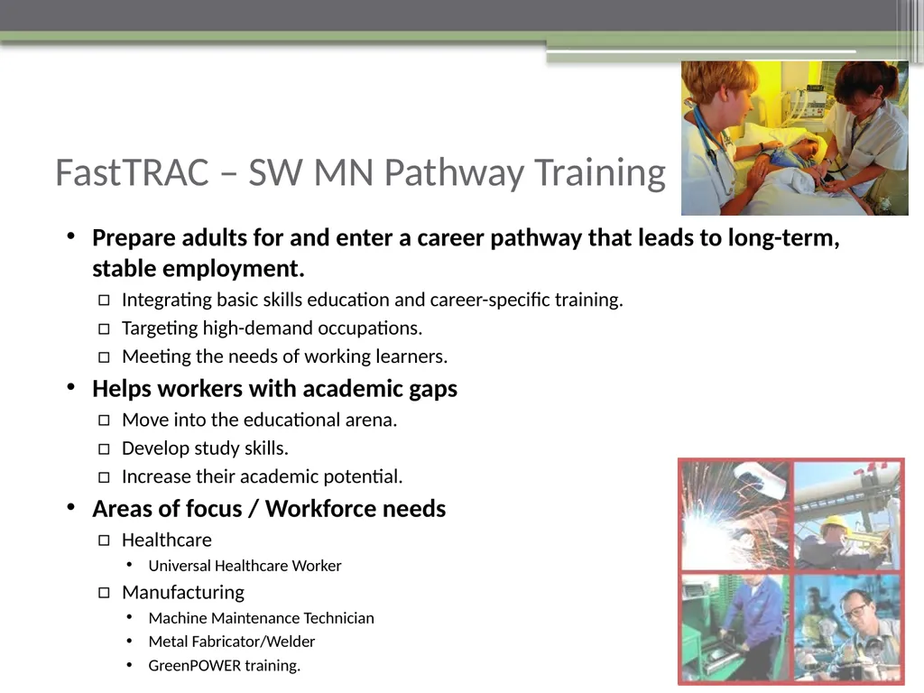 FastTRAC Training for a Better Workforce in - slide 6 of 15