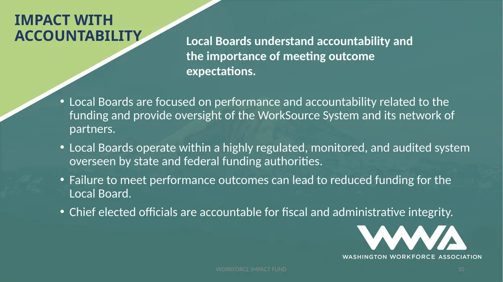 Workforce Impact Fund A proactive investment - slide 10 of 12