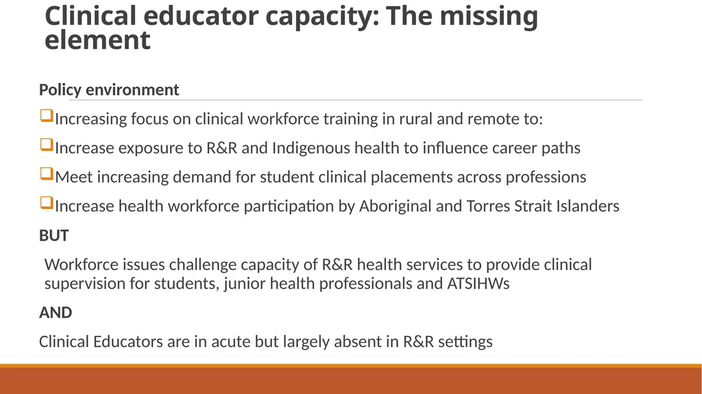 Symbiotic partnership to grow the health workforce - slide 10 of 11