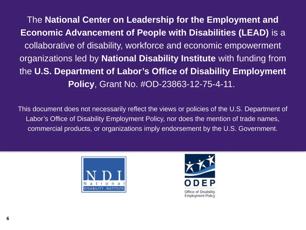 Section 188 Equal Opportunity & Accessibility for - slide 6 of 53