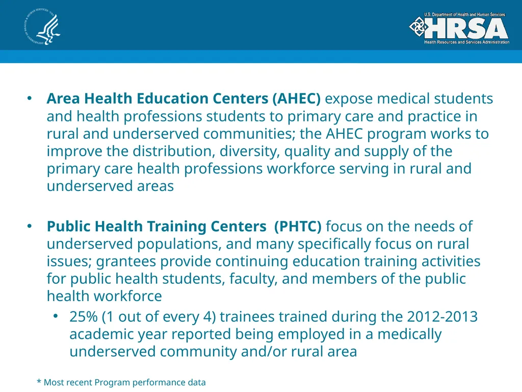 Bureau of Health Workforce Program Update for - slide 9 of 27