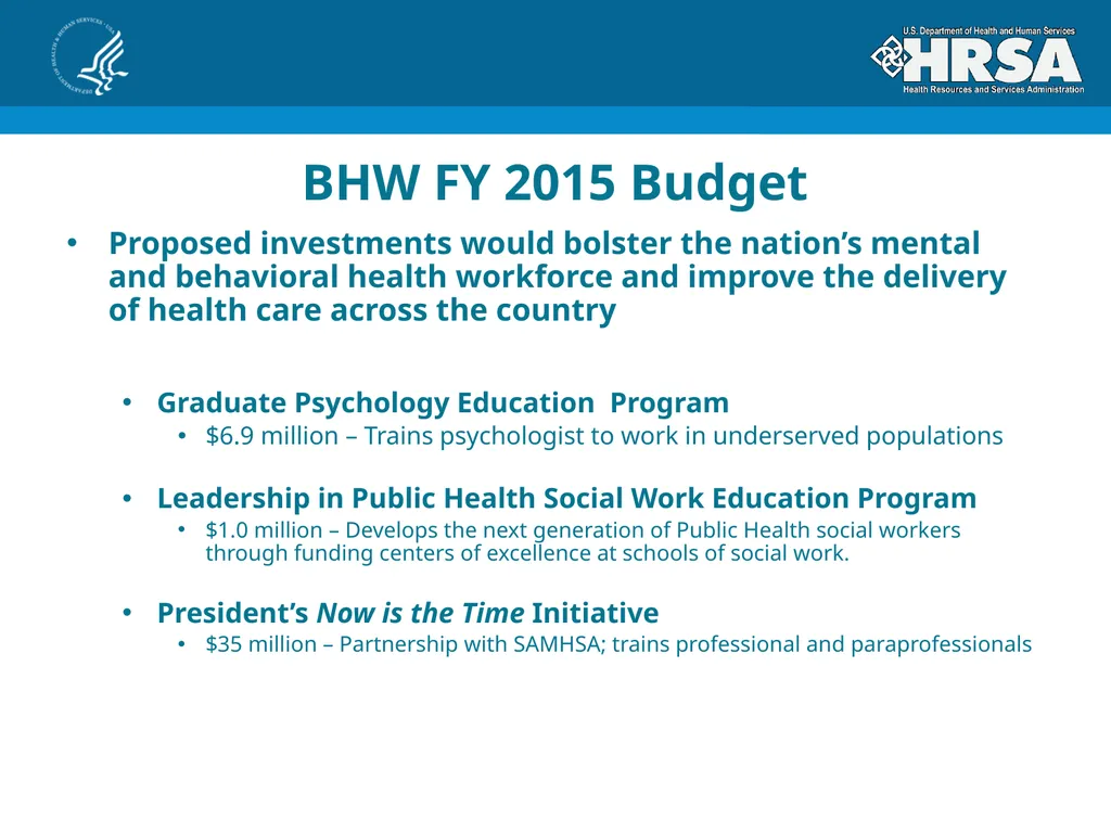Bureau of Health Workforce Program Update for - slide 14 of 27