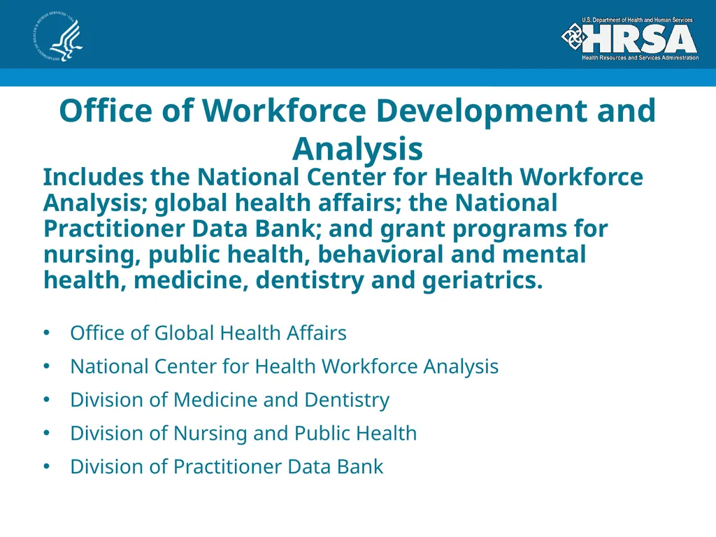 Bureau of Health Workforce Program Update for - slide 4 of 27