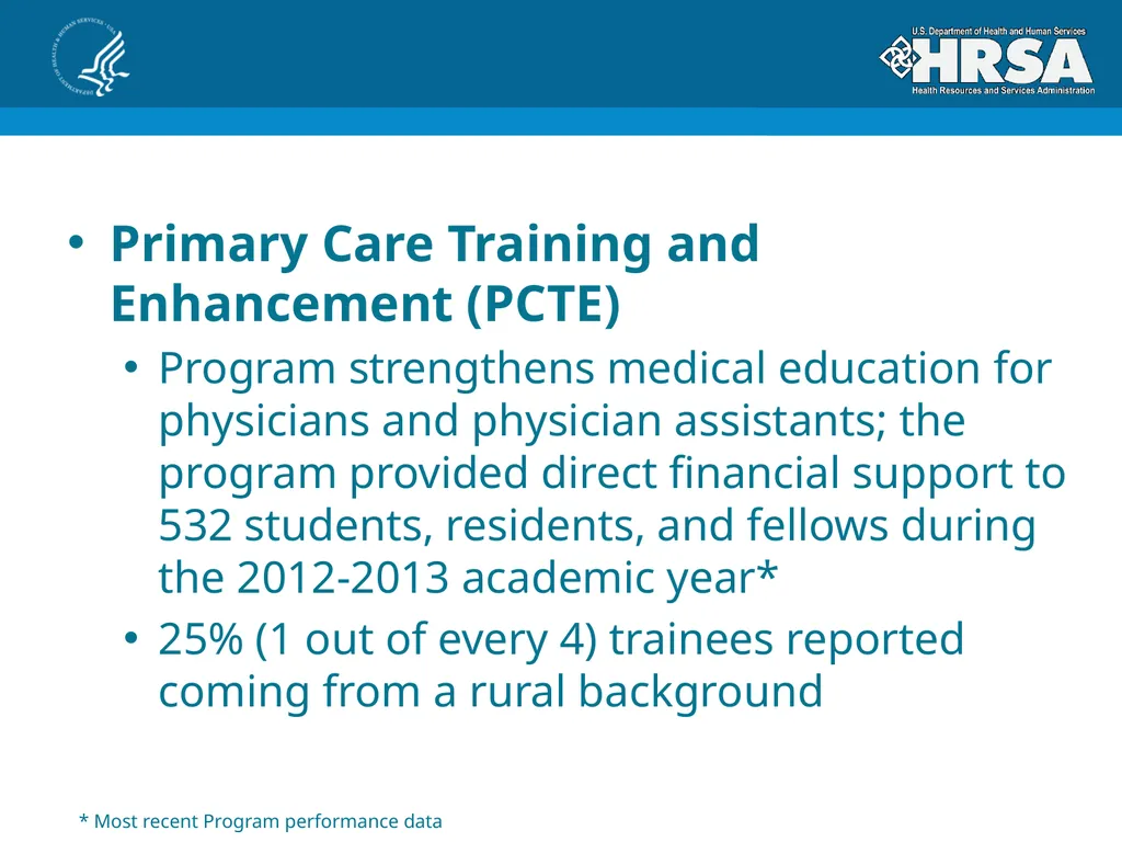 Bureau of Health Workforce Program Update for - slide 10 of 27