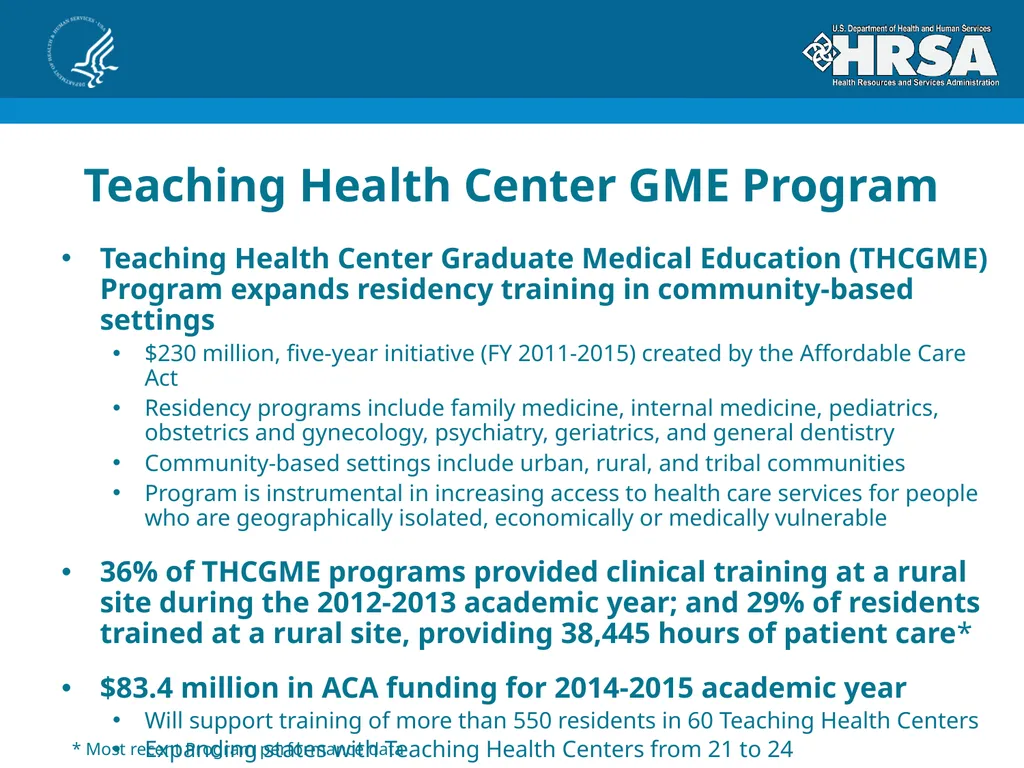 Bureau of Health Workforce Program Update for - slide 11 of 27