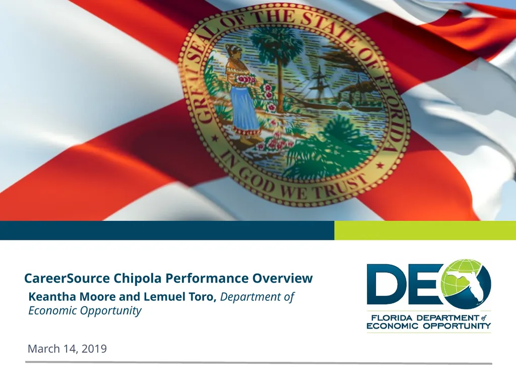 CareerSource Chipola Performance Overview Keantha - slide 1 of 19