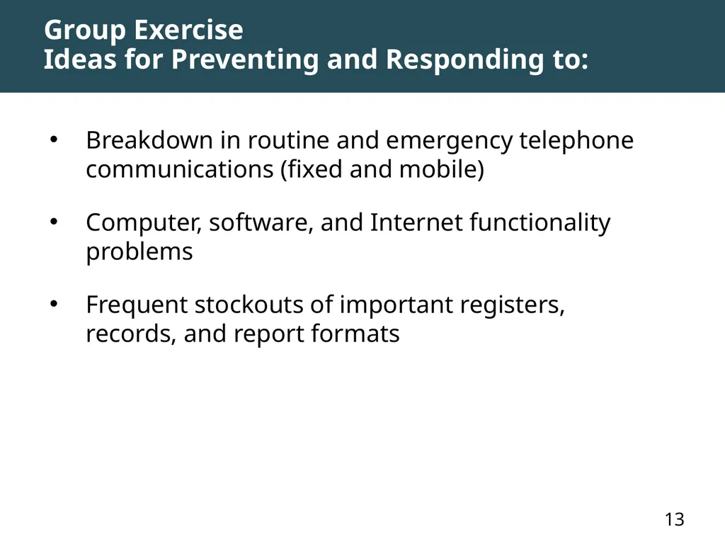 MODULE 7: RHIS Governance and Management of - slide 13 of 15