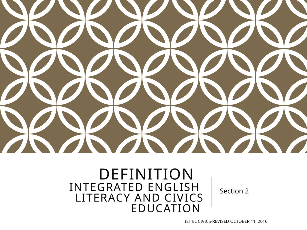 Integrated EL Civics Defining Student Success in - slide 13 of 79