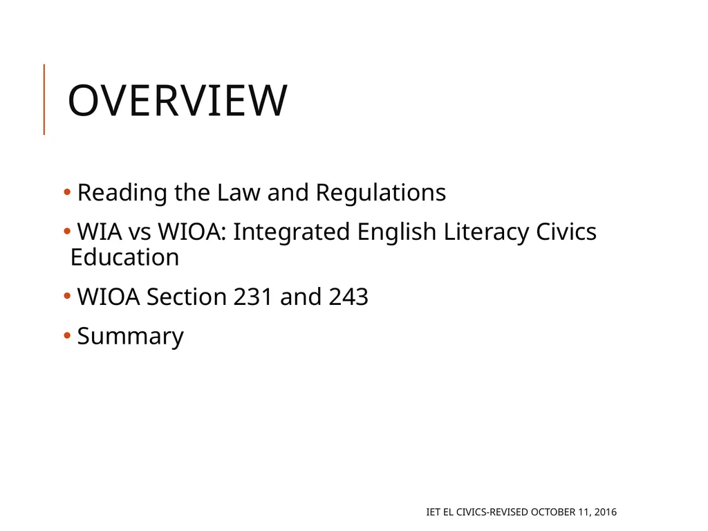 Integrated EL Civics Defining Student Success in - slide 2 of 79