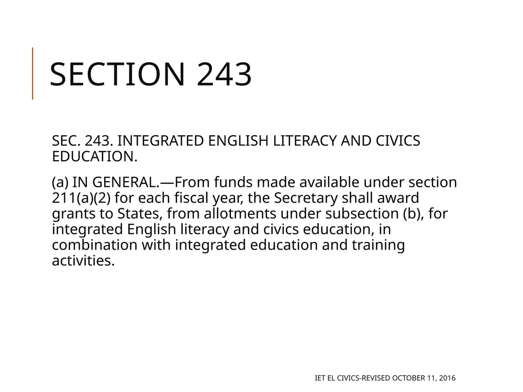 Integrated EL Civics Defining Student Success in - slide 28 of 79