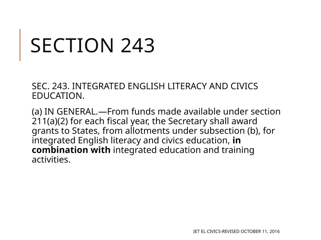 Integrated EL Civics Defining Student Success in - slide 30 of 79