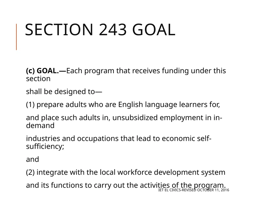 Integrated EL Civics Defining Student Success in - slide 33 of 79