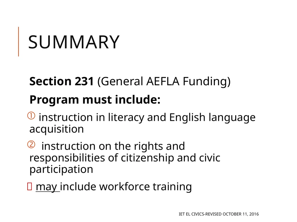 Integrated EL Civics Defining Student Success in - slide 52 of 79