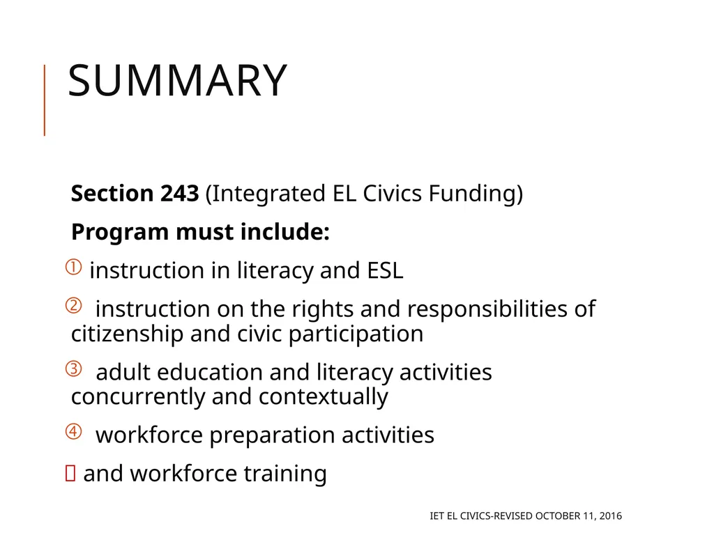 Integrated EL Civics Defining Student Success in - slide 53 of 79