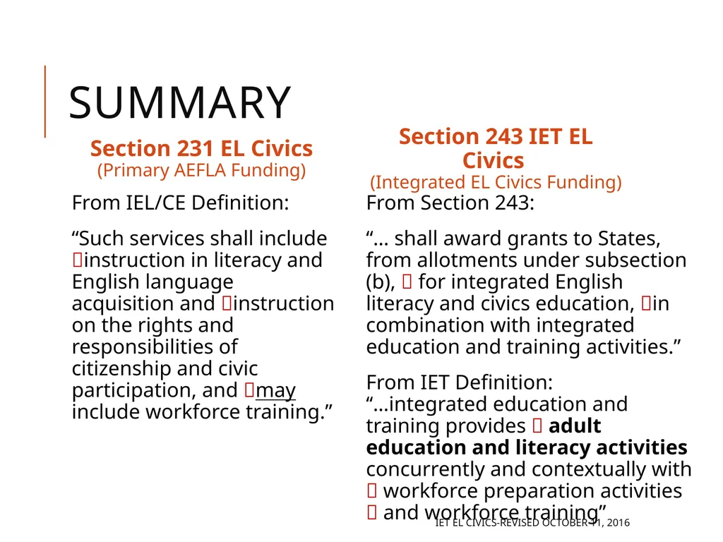 Integrated EL Civics Defining Student Success in - slide 46 of 79