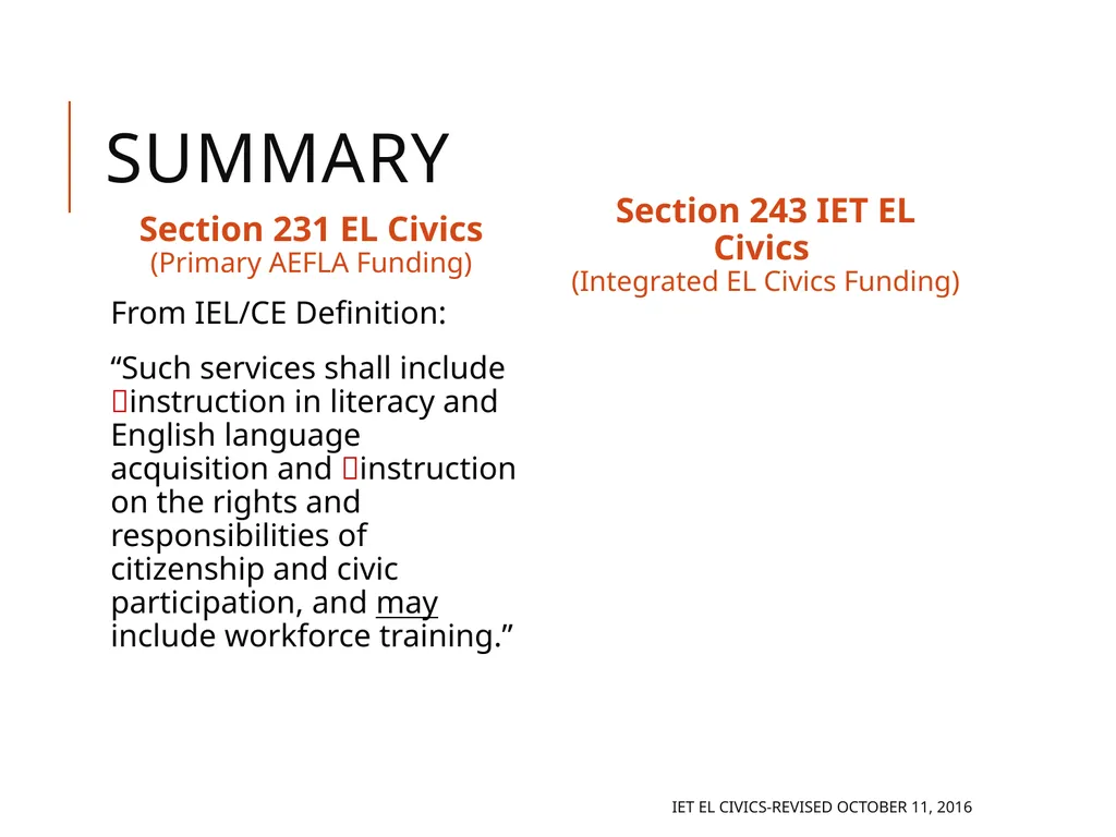 Integrated EL Civics Defining Student Success in - slide 37 of 79