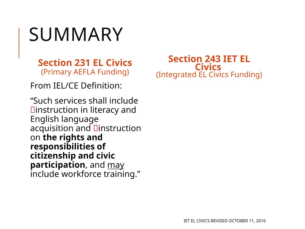 Integrated EL Civics Defining Student Success in - slide 39 of 79