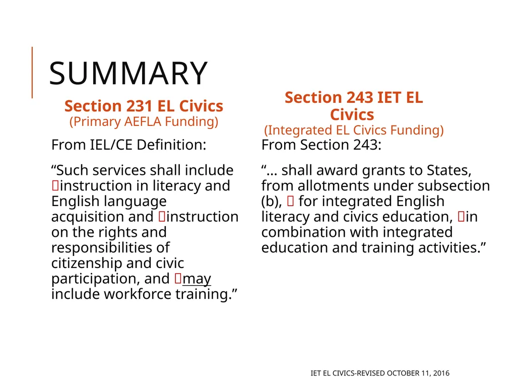Integrated EL Civics Defining Student Success in - slide 41 of 79