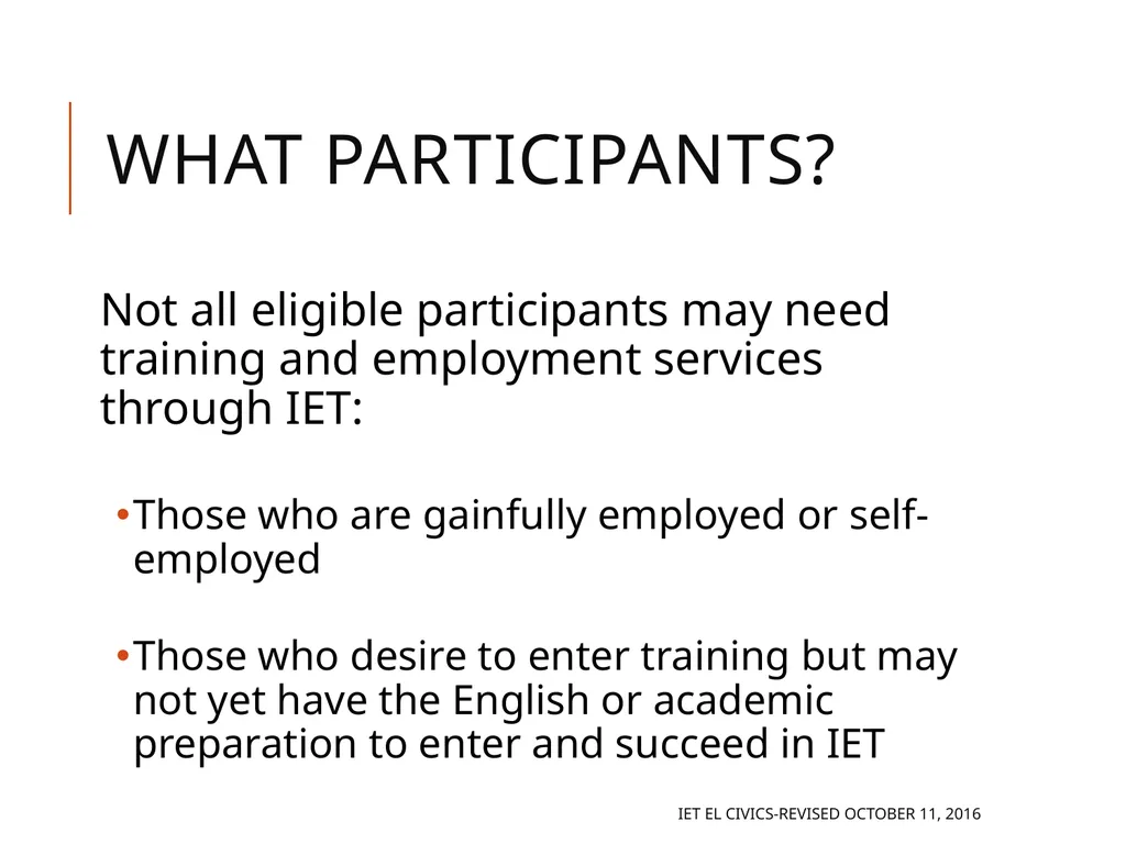 Integrated EL Civics Defining Student Success in - slide 63 of 79