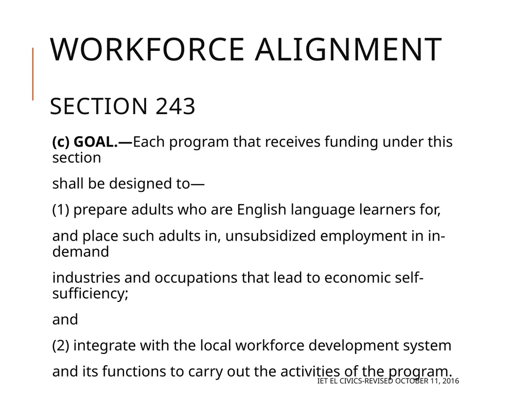 Integrated EL Civics Defining Student Success in - slide 71 of 79