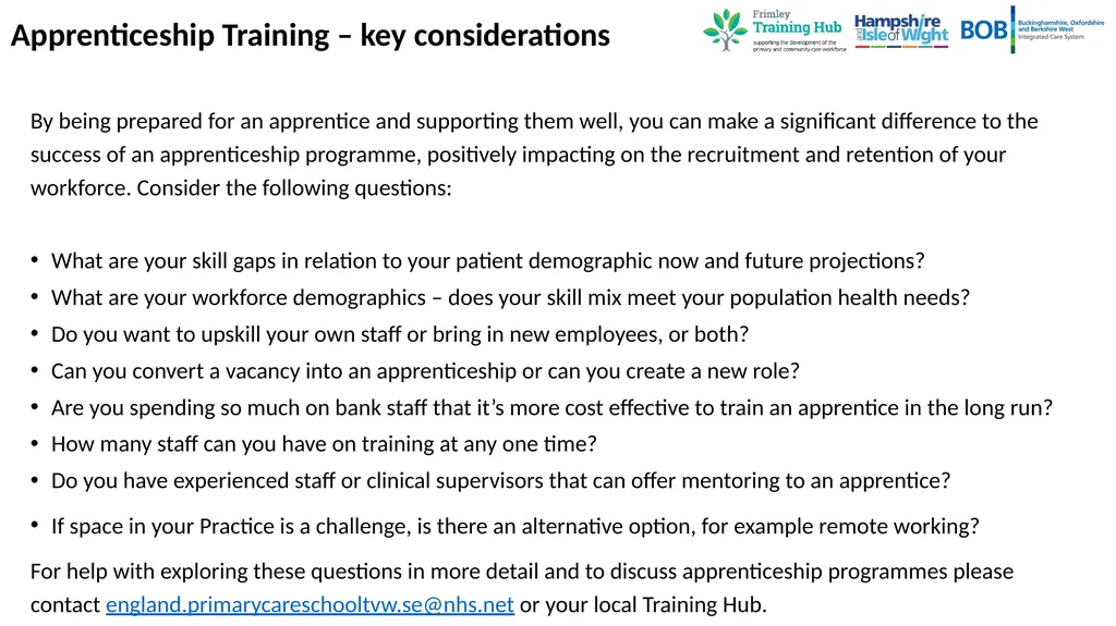Apprenticeships in Primary Care Level 2 (GCSE) to - slide 5 of 7
