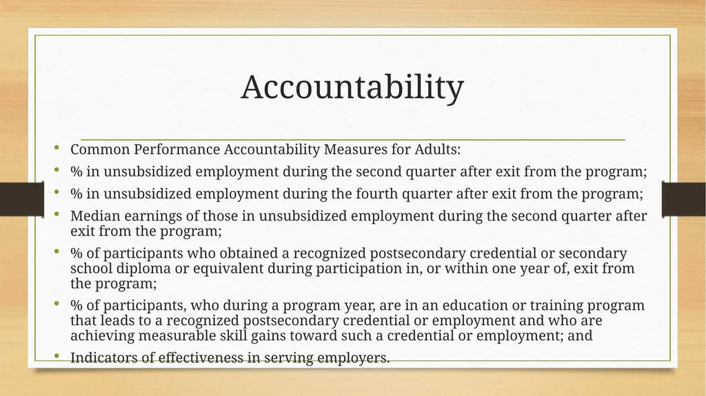 The Workforce Innovation and Opportunity Act - slide 14 of 19