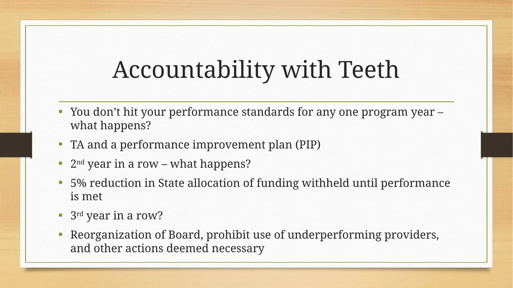 The Workforce Innovation and Opportunity Act - slide 17 of 19