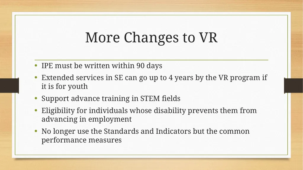 The Workforce Innovation and Opportunity Act - slide 8 of 19