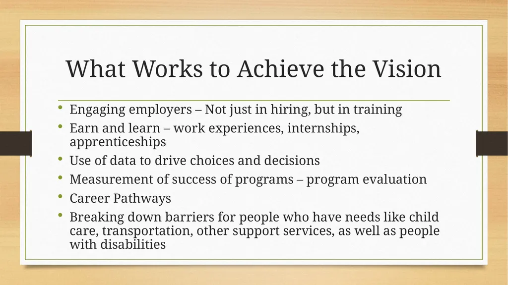 The Workforce Innovation and Opportunity Act - slide 13 of 19