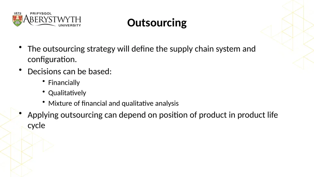 An Introduction to Outsourcing Professor Andrew - slide 5 of 39
