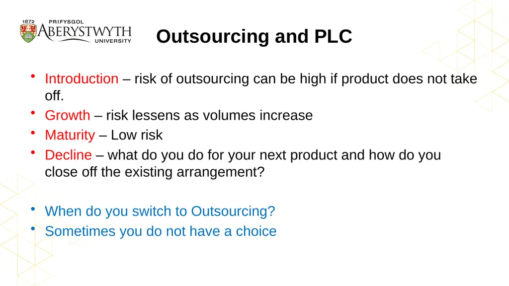 An Introduction to Outsourcing Professor Andrew - slide 7 of 39