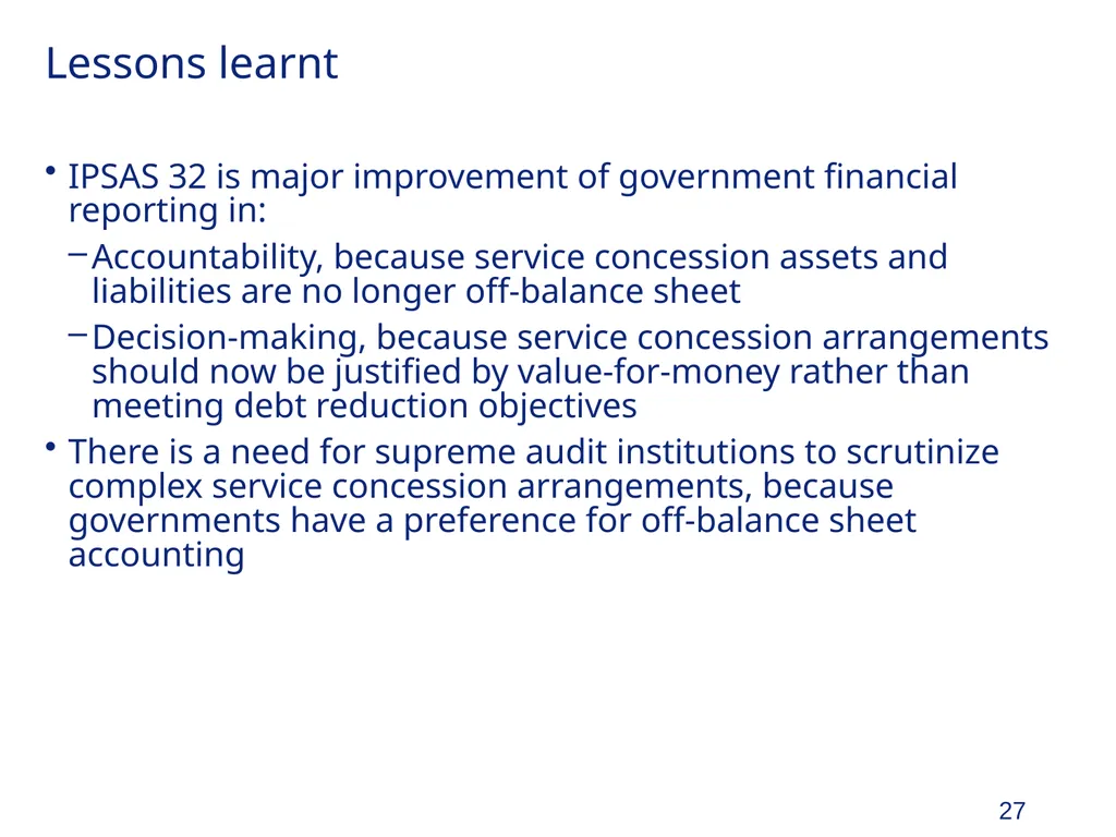 Organization and Accounting for PPPs and - slide 27 of 28