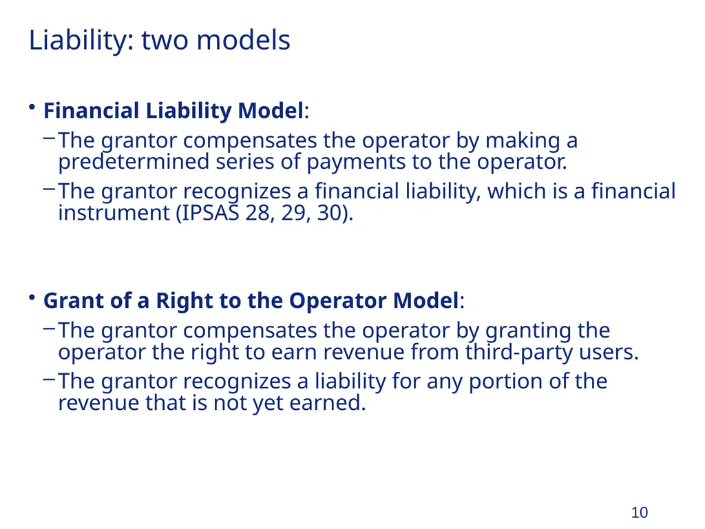 Organization and Accounting for PPPs and - slide 10 of 28