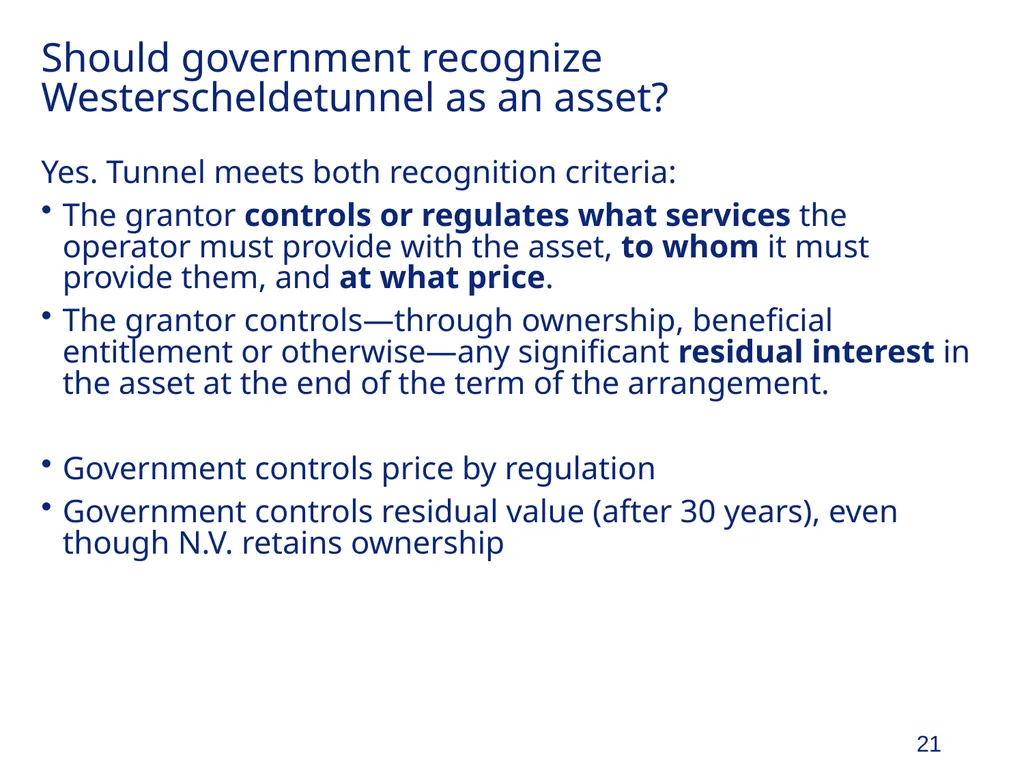 Organization and Accounting for PPPs and - slide 21 of 28
