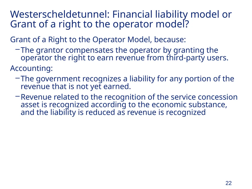Organization and Accounting for PPPs and - slide 22 of 28