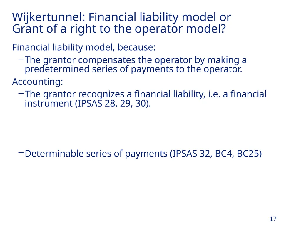 Organization and Accounting for PPPs and - slide 17 of 28